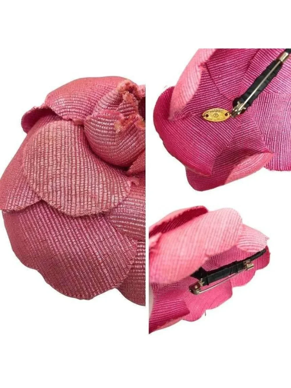 Chanel Camellia Corsage Brooch Pink